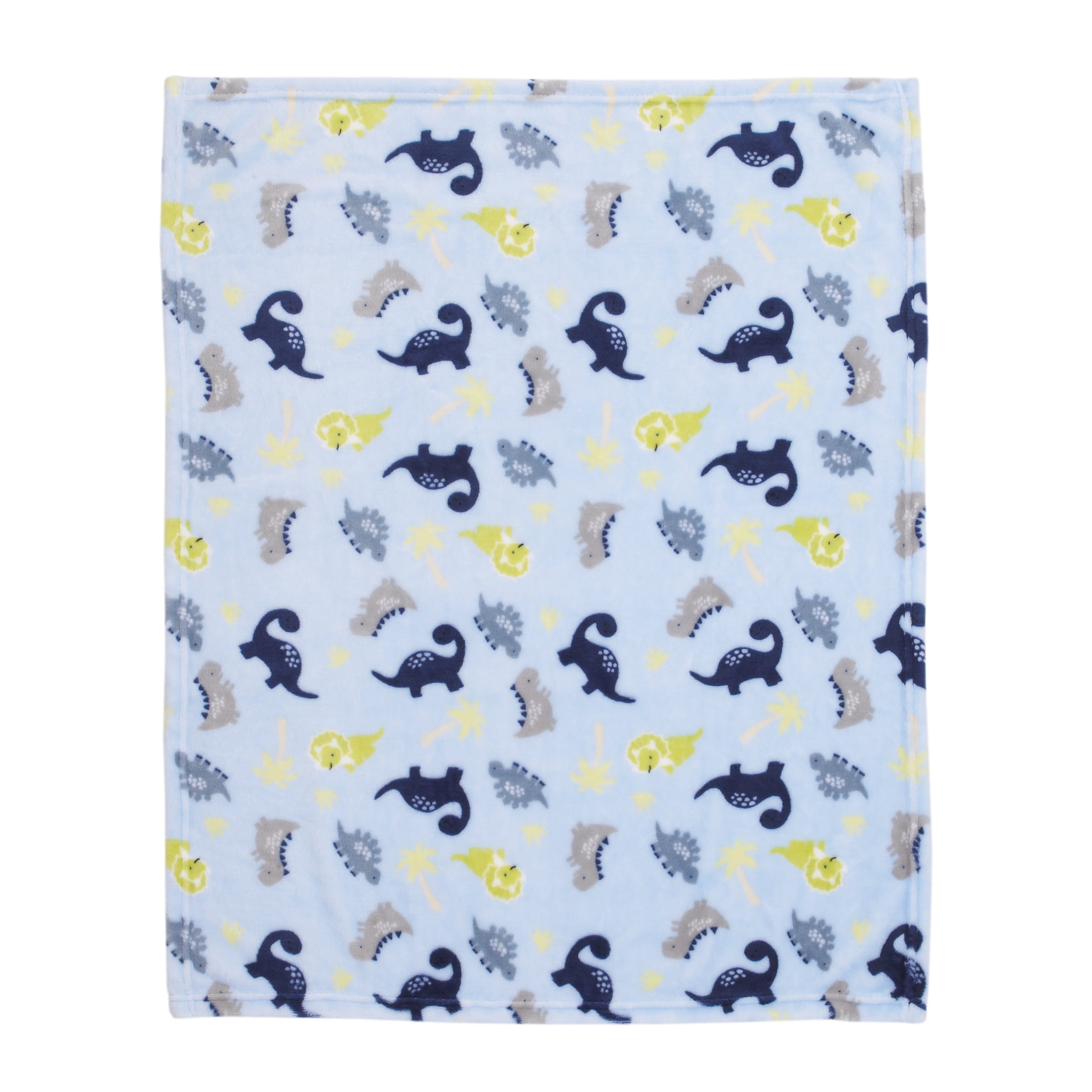 Parent’s Choice Plush Baby Blanket, Blue Dinosaur, 30 in x 36 in