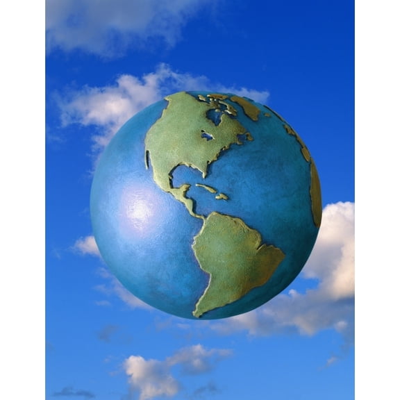 Posterazzi DPI1765988 A Globe in The Sky Poster Print by Don Hammond, 12 x 15