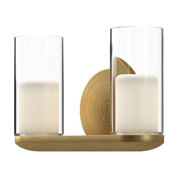 VL53511-BG/CL-Kuzco Lighting-Birch - 11W LED Bath Vanity-6.88 Inches Tall and 11.13 Inches Wide-Brushed Gold Finish