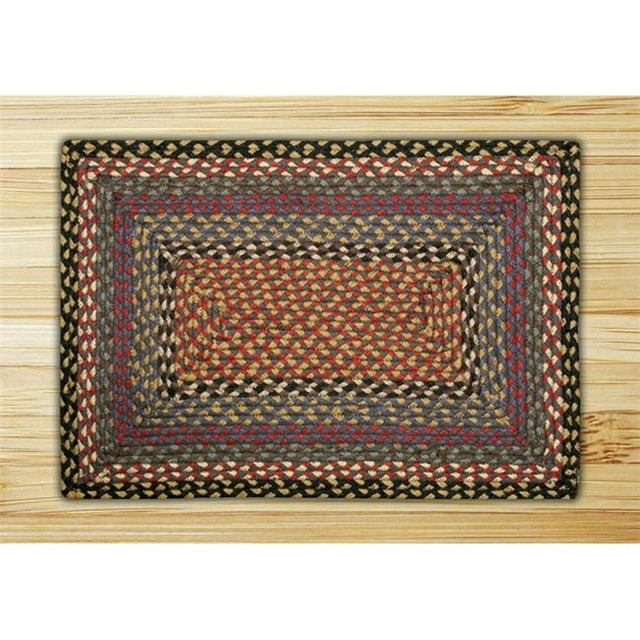 Earth Rugs 23-043 Tapis Rectangulaire Bordeaux-Bleu-Gris