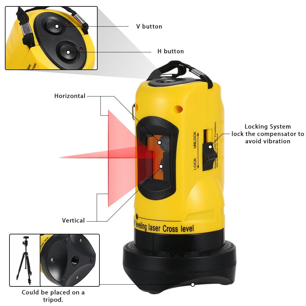 ZH-SL202 Automatic Laser Level Laser Measuring Tools Layout Tools Marking Device 