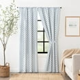 thumbnail image 2 of Ellis Curtain Manchester 3" Rod Pocket 100% Cotton Machine Wash and Dry Curtain Pairs 100" x 54" Blue, 2 of 5