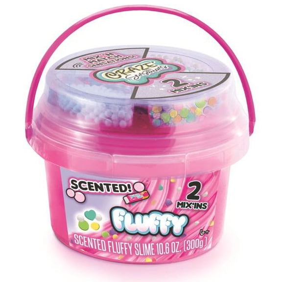 Craze Sensations Mix 'N Match Fluffy Mini Bucket (Scented, Pink)