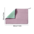 thumbnail image 3 of Aufmer Household Cleaning Essential Thickened Microfiber Towel Dual Sided Absorbent Kitchen Rag Lint Free Reusable Cloth With Hanging Loop For Bathroom Car Daily Decontamination(20x30cm), 3 of 7