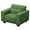 Green, variant on CHITOOMA 89" 3 Seater Sofa, Upholstered Couch with 3 Pillows and Removable Linen Cover, Deep Seat Sofa with Wide Armrests for Living Room, Bedroom, or Office, White