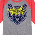 thumbnail image 3 of Instant Message - Star Eyed Tiger - Toddler & Youth Raglan Graphic T-Shirt, 3 of 7