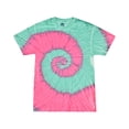 thumbnail image 3 of (Price/Each)Blank and Custom Colortone Tie Dye 1000 Short Sleeve Heavyweight 100% Cotton T-Shirts-Mint Fusion-Kids 2-4, 3 of 5