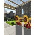 thumbnail image 3 of nqOlkjepod Outdoor Curtains for Patio Waterproof, Sunflower Retro Outdoor Privacy Panels Grommet, Spring Summer Rustic Flowers Botanical Blackout Outside Curtains for Porch/Cabana 54"x95", 2 Panels, 3 of 8