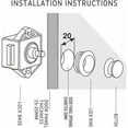 thumbnail image 3 of Convenient Door Knobs, Caravan Boat Cupboard With Universal Furniture Fit, Easy Installation For 15-27mm Thickness (Handle Button Type), 3 of 5
