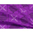thumbnail image 5 of oneOone Rayon Purple Fabric Block Craft Projects Decor Fabric Printed By The Yard 56 Inch Wide-F4, 5 of 5