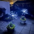 thumbnail image 2 of 2 PCS Solar Firework Light, Outdoor Solar Garden Decorative Lights 120 LED Powered 40 Copper Wires String DIY Landscape Light for Walkway Pathway Backyard Christmas Decoration Parties (Cool White), 2 of 7