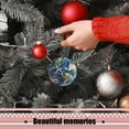 thumbnail image 5 of Close Up of The Earth With Clouds - Christmas Ornament Xmas Keepsake Ceramic Ornaments Holiday Decorations for Tree Christmas Gift Ideas 2.95in, 5 of 6