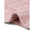 thumbnail image 5 of INSPIRE CHIC Women's Tweed Plaid Top V Neck Cap Sleeve Peplum Hem Blouse Pink XS, 5 of 6