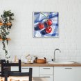 thumbnail image 3 of Stupell Industries Traditional Three Picnic Cherries on Gingham White Framed Giclee Art, 17 x 17, by Kate Jarvik Birch, 3 of 8