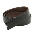 thumbnail image 4 of Belt without Buckle, PU Leather Belt Waistband, 125cm Adjustable Western Belt Replacement Belt Strap for Halloween Unisex Dress up Stage Props black coffee, 4 of 7