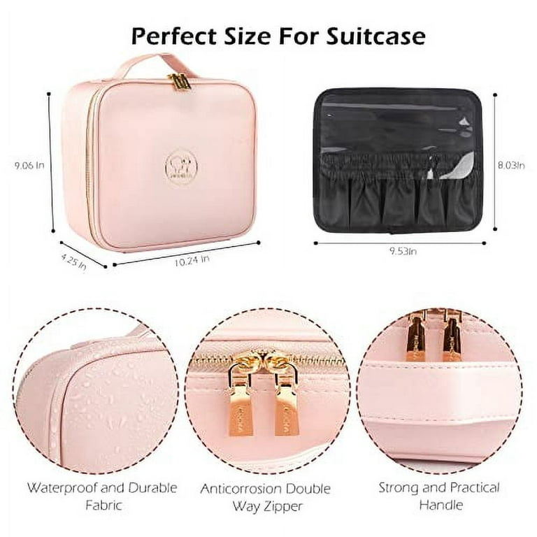  MOMIRA Travel Makeup Case with Large Lighted Mirror