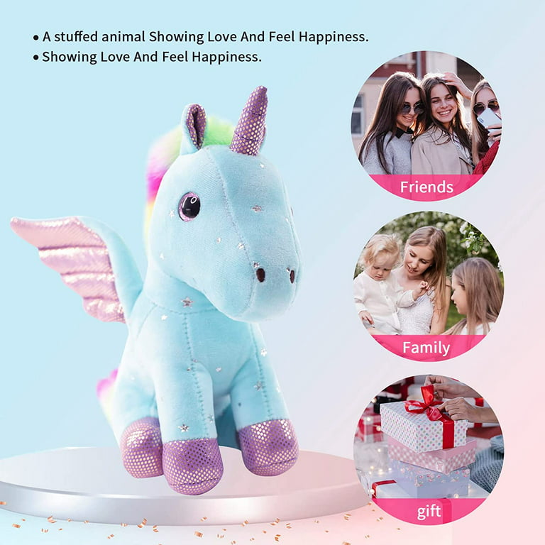 Cute Glowing Led Light Unicorn Plush Toys Lovely Luminous Animal Unicorn  Pillow Stuffed Dolls For Children Kids Gifts