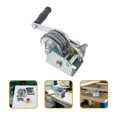 thumbnail image 3 of Ratchet Hand Winch,Manual 500 Lb Mini Loading Boat 500lb Metal Trailer Marine Crank For Cars, Home Improvement, Cargo Handling ,Outstanding Load Capacity, 3 of 7