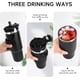 thumbnail image 4 of Taza térmica de acero inoxidable con aislamiento al vacío de 40 oz para oficina, hogar, deportes, viajes en coche, taza de hielo caliente y fría, 4 of 6