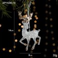 thumbnail image 2 of Luckky Christmas Bell Ornaments, 2024 Xmas Tree Hanging Decorations Christmas Bells Decor with Bow Hanging Rope Rustic Bells Bells for Christmas Tree Wearth Door Decorations, Christmas Deer, 2 of 8