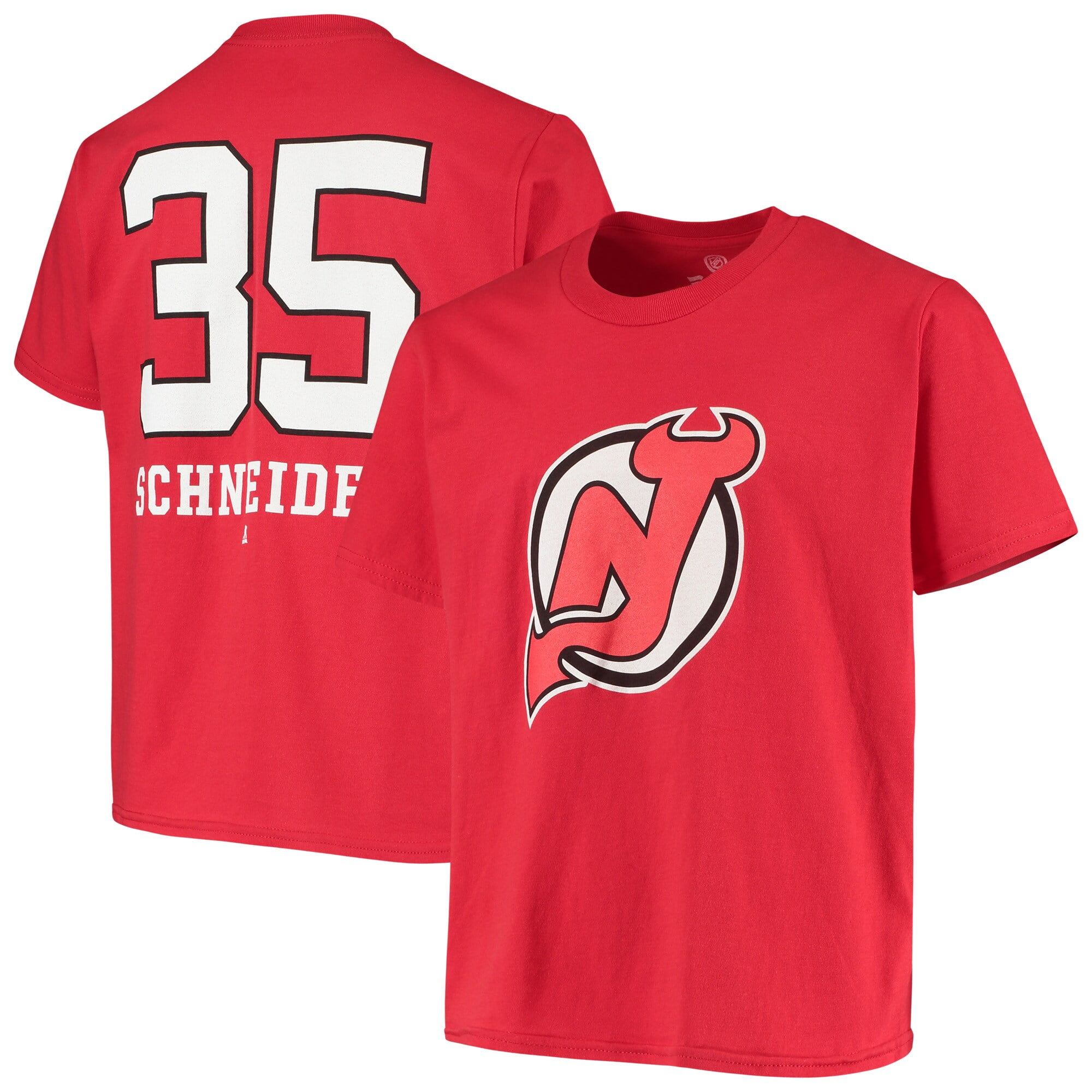 Cory Schneider New Jersey Devils Fanatics Branded Youth Underdog Name & Number T-Shirt - Red - Walmart.com