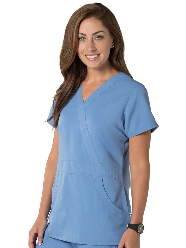 Download Nurse Mates - Nurse Mates Women's Lauren Mock Wrap Solid ...