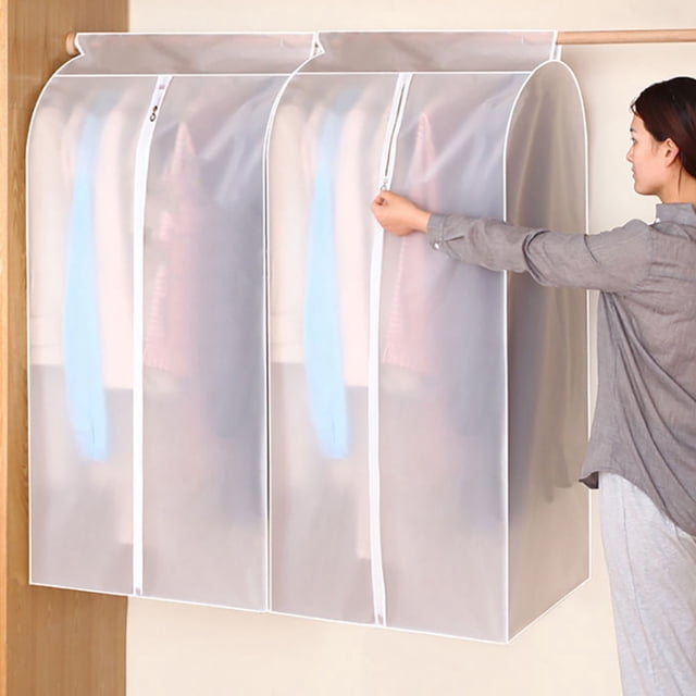 1PCS Clothing Rack Dust Cover Clothes Hanging Bag Enclosed Clothes Rack Floor Hanger Cover Wardrobe Storage Cover B