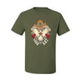 thumbnail image 2 of Wild Bobby Home Is Where You Hang Your Hat Country Eagle Pop Culture Men Tee, Military Green, 4X-Large, 2 of 6