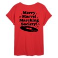 thumbnail image 2 of Marvel The Avengers - Merry Marching Society - Women's Oversized Graphic T-Shirt, 2 of 4
