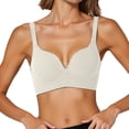 thumbnail image 2 of Lixiuxyad Seamless Comfort Bras For Wireless T Shirt Bra With Side Support And Lift Thin Soft Smooth No Underwire Everyday Wear,Bras for Women Gold 80D, 2 of 5