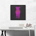 thumbnail image 2 of ARTCANVAS Modern Neon Magenta Gummy Bear Canvas Art Print - Size: 18" x 18" (1.50" Deep), 2 of 9