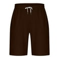 thumbnail image 5 of Cmfcve Men's Plus Size Shorts Pocket Elastic Waist Home Pants Versatile Durable Gym Shorts, 5 of 6