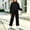 Black, variant on OGLCCG Girls Sweatsuit 2 Piece Sets Fall Fleece Hoodie and Wide Leg Sweatpants Set with Pockets Tracksuit Jogging Outfits(Light Blue,10-11 Years)