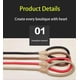 thumbnail image 2 of Durable dog leash for large, mediumsized dogs, 1.8 m x 1.27 cm, sturdy, comfortable, strong rope, no pulling, pet training leash, black., 2 of 5