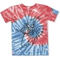 thumbnail image 2 of Spiderman Marvel 2 Pack Short Sleeve Tie Dyed Tee Shirt and Shorts Set for Boys, 2 of 5