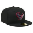 thumbnail image 3 of Men's New Era  Black Houston Texans Color Pop 59FIFTY Fitted Hat, 3 of 5