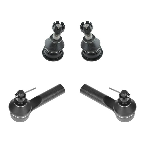 TRQ 4 Piece Steering & Suspension Kit Outer Tie Rod Lower Ball Joints for Sentra PSA70007