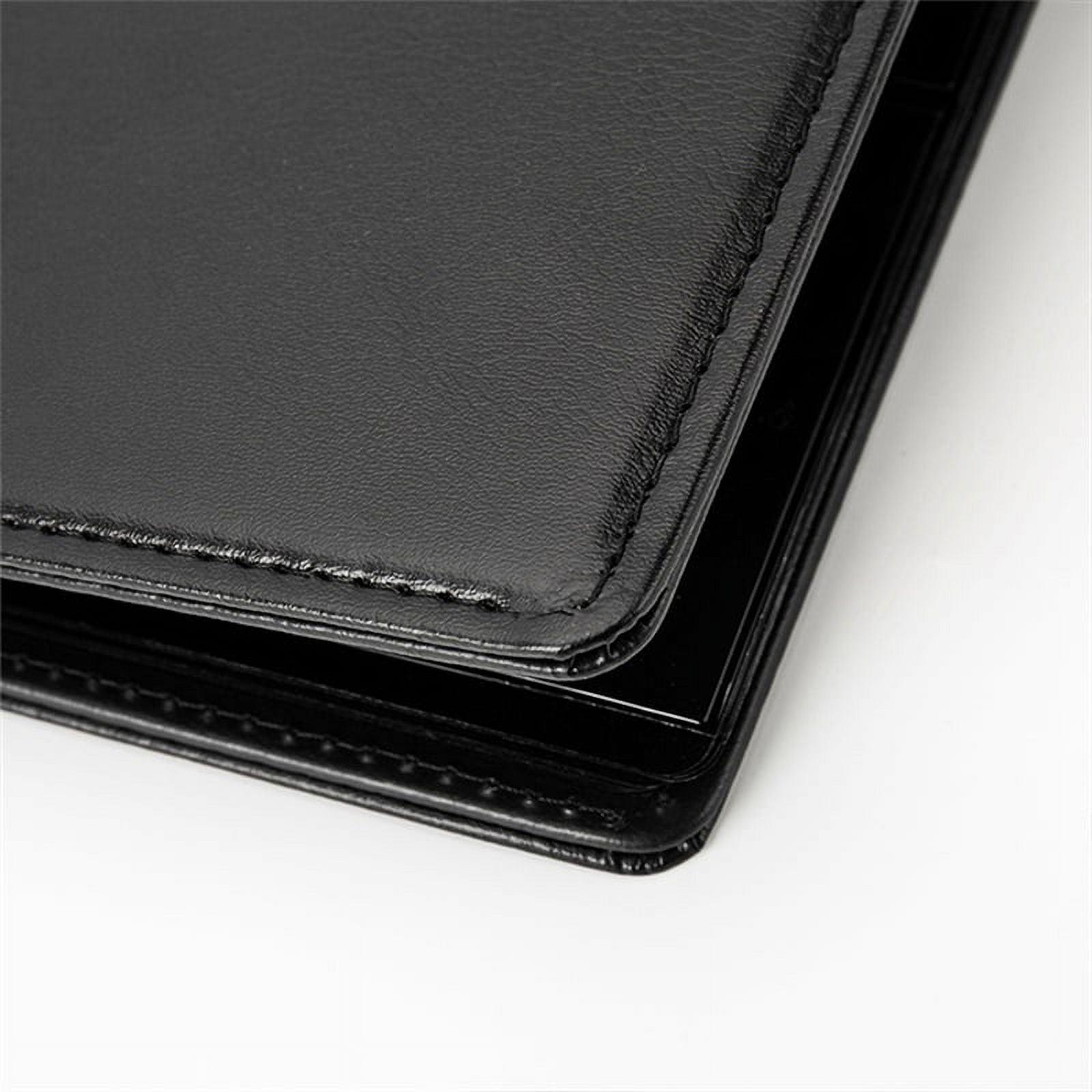 60 Pockets Soft Leather Notes Album Banknote Paper Money Collection Stamps Book (coolblack )