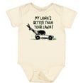 thumbnail image 3 of Inktastic Father's Day Dad My Lawn's Better Than Your Lawn Boys or Girls Baby Bodysuit, 3 of 5