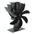 thumbnail image 2 of Ouitble Heat Powered Stove Fan, 7 Blade Aluminum Alloy Thermoelectric Fireplace Stove Fans for Wood Log Burners Fireplace(Black), 2 of 8