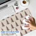 thumbnail image 4 of Long Mouse Pads for Desk,Brown Christmas Tree Pattern Desk Mats on Top Of Desks, Desk Mouse Pad Extra Large with 3mm Non-Slip Base and Stitched Edge for Gaming,Office,Work,Home 35.4x15.7in, 4 of 5