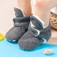 thumbnail image 3 of Bonario Baby Girls Boys Cotton Boots Newborn Winter Cozy Fleece Booties Infant Socks Shoes for 3-18 Months, 3 of 7