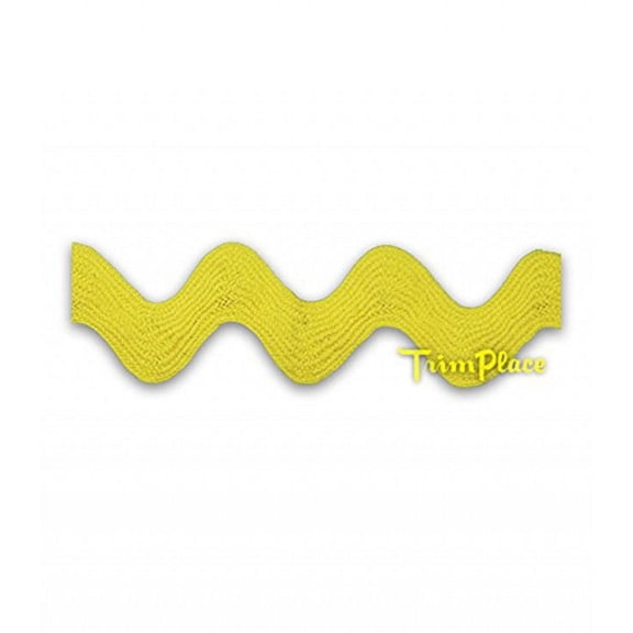 YELLOW 3/4 INCH RIC RAC - 24 Yards