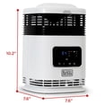 thumbnail image 4 of BLACK+DECKER 1,500-Watt-Max Mini 360° Surround Heater with Digital Display and Remote, White, BH1607, 4 of 10
