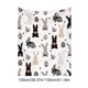 thumbnail image 3 of Hogar y cocina, Ropa de cama, Mantas y plaids, Manta de Pascua con estampado de conejito de Pascua, ideal para sofá cama, decoración navideña de primavera, Manta de felpa de poliéster, 3 of 6