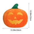 thumbnail image 3 of Halloween Pumpkin Ghost Pillows Throw Pillows, Halloween Decorative 3D Pumpkin Shaped Fleece Jack-O-Lantern Pillow, Ultra Cute Soft Fluffy Cushion Pillow 11 x 11.8 in, 3 of 9
