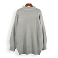 thumbnail image 7 of Herrnalise Women's Knitted Crop Tops Fashion Women Solid Color Long Sleeve Pullove O Neck Shirt Sweater Tops Pullover Jumper Sweaters, 7 of 7