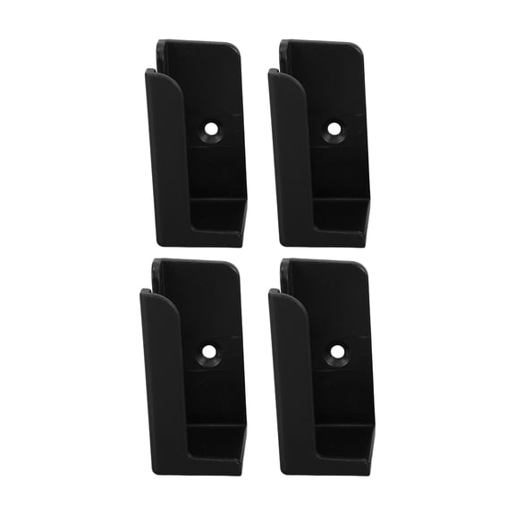 LOLIPPYY Bathroom Scale Wall Mount Black Plastic for Small Apartments Space Saver 4Pcs