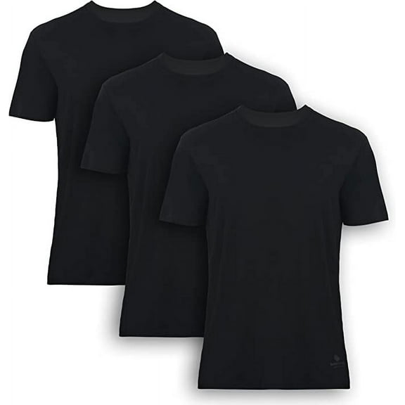 Bamboooven Men’s Bamboo Crew Neck Undershirt – (3 Pack)