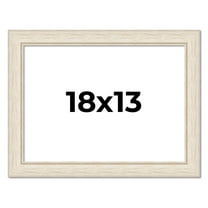 18x13 Frame White Real Wood Picture Frame Width 1.75 inches | Interior Frame Depth 0.5 inches |